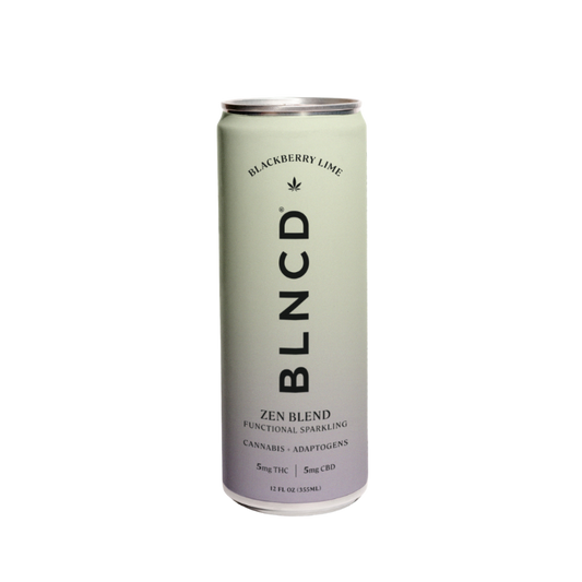 BLNCD blackberry lime cannabis beverage at sechey