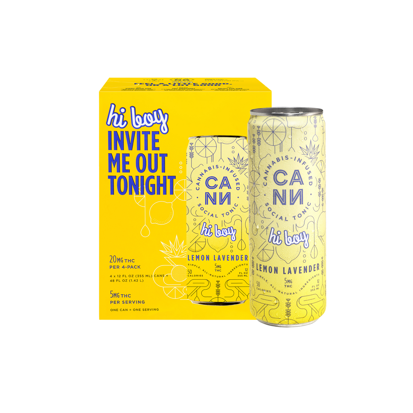 CANN Hi Boy | 5mg Lemon Lavender 4pk