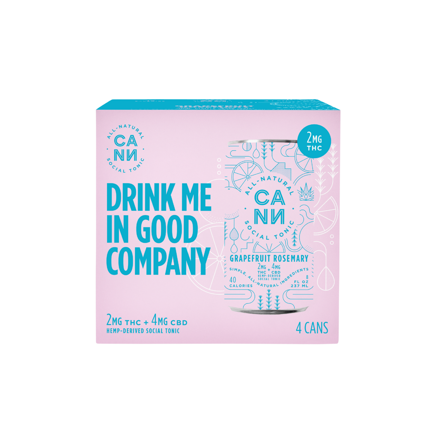 CANN | 2mg Grapefruit Rosemary 4pk