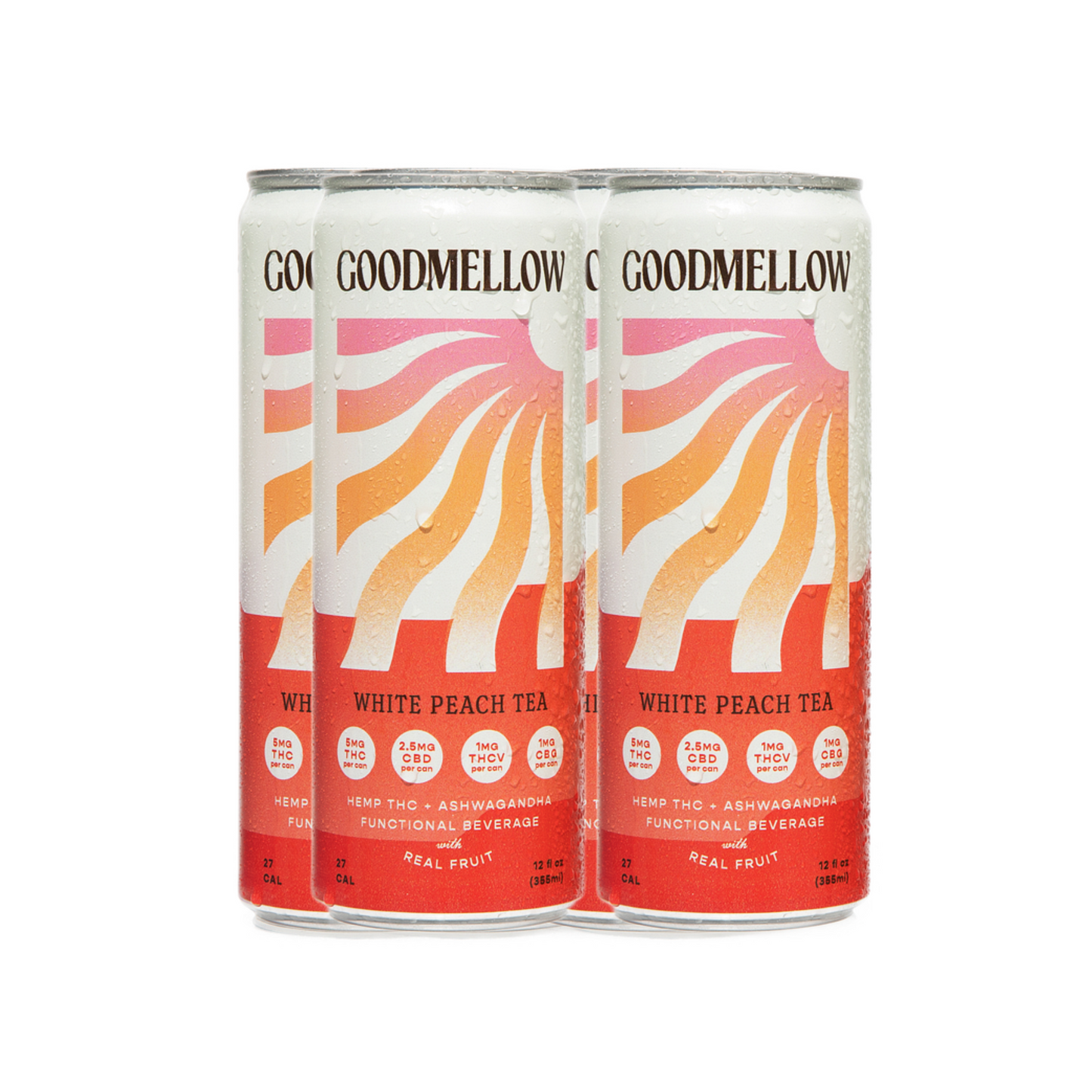 Goodmellow | 5mg White Peach Tea 4pk