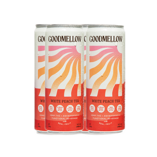 Goodmellow | 5mg White Peach Tea 4pk