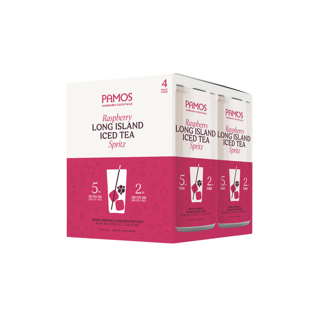 Pamos | 5mg Raspberry Long Island Iced Tea 4pk