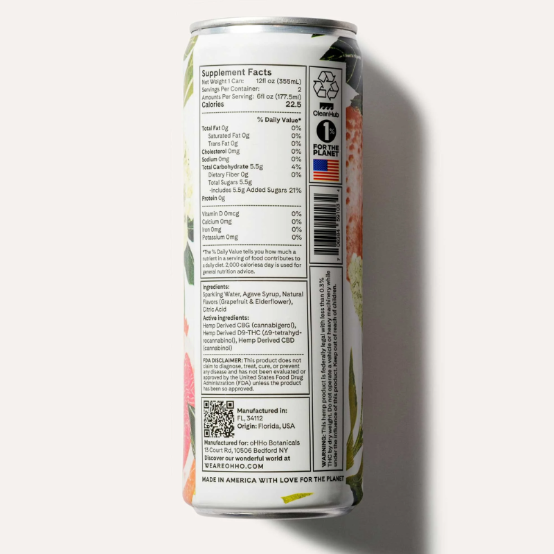 oHHo | Pink Grapefruit & Elderflower