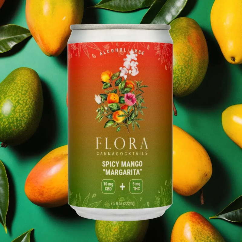 Flora Hemp Spirits Spicy Mango Margarita