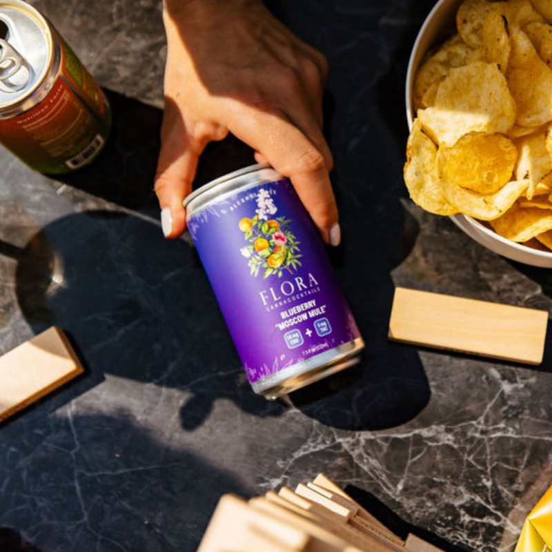 Flora Hemp Spirits Blueberry 'Moscow Mule'