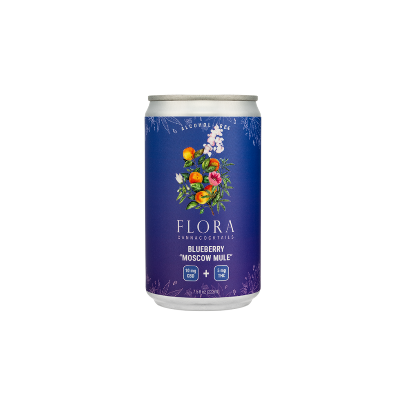 Flora Hemp Spirits Blueberry 'Moscow Mule'