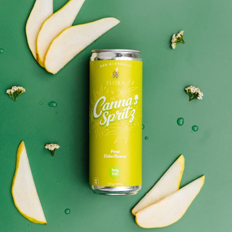 Flora Hemp Spirits Pear Elderflower CannaSpritz