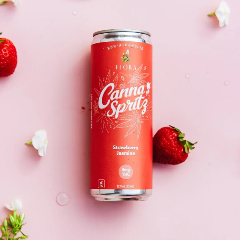 Flora Hemp Spirits Strawberry Jasmine CannaSpritz