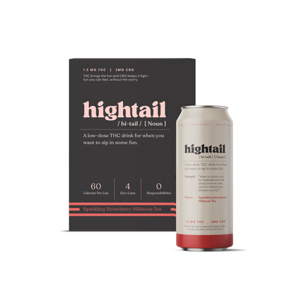 Hightail | 1.5mg Sparkling Strawberry Hibiscus Tea 4pk