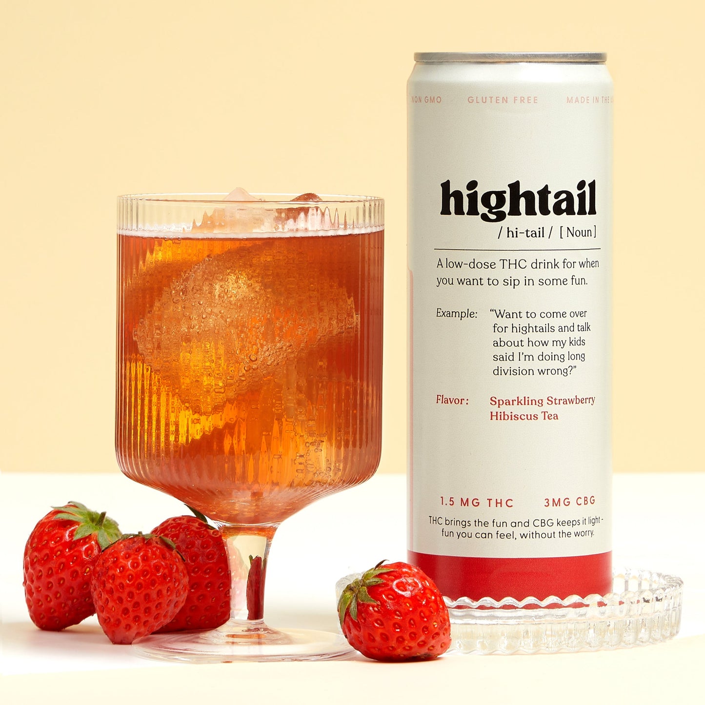 Hightail | 1.5mg Sparkling Strawberry Hibiscus Tea