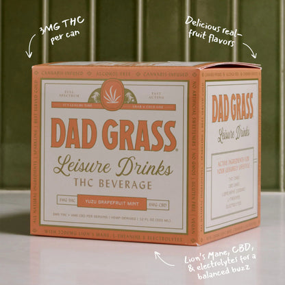 dadgrass yuzu grapefruit cannabis beverage 3mg sèchey