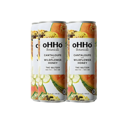 oHHo | 3mg Cantaloupe & Wildflower Honey 4pk